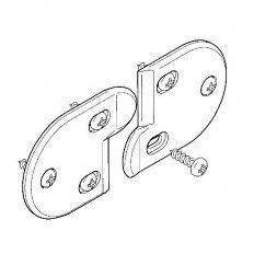 Hawa vyrovnávacia spojka skladacích dverí, sad-2par