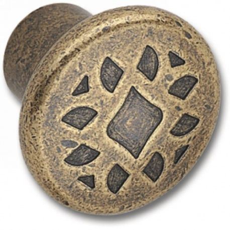 Knopok Djerba, zinková zliatina, bronz antický, d-35mm