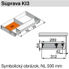 Orga-Line súprava KI3 šírka 289mm, NL 500mm