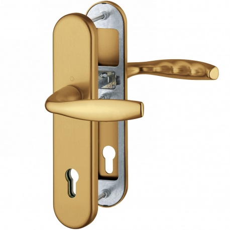 Hoppe New York PZ92/8 hliník bronz elox, kľlučka-kľuč. 67-72mm