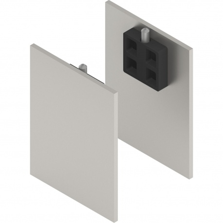 Solido 80 koncovky pre krycí profil s dištanč , antikor. efekt