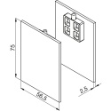 Solido 80 koncovky pre krycí profil s dištanč , antikor. efekt