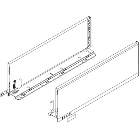 Legrabox súprava bokov biele C_193, 450mm