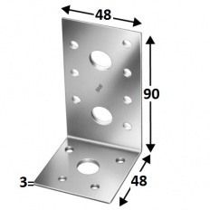 Simpson uholník AE48, 90x48x3,0x48mm