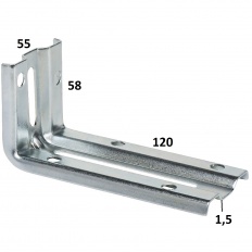 Montážny uholník SFS JB-W, 58x120mm