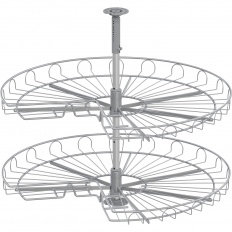 VS COR Wheel 3/4 otočná polica strieborná, 720mm